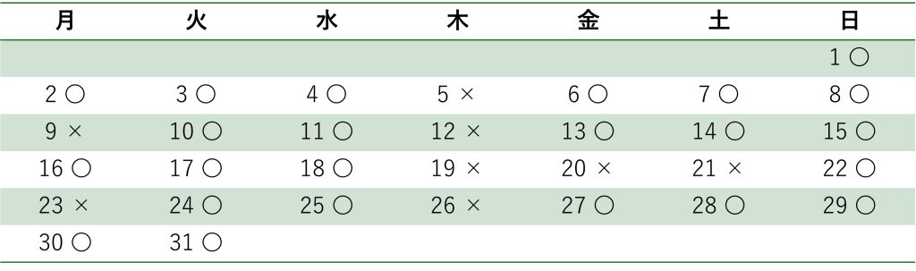 2026年3月の診療カレンダーと休診日一覧（坂上デンタルオフィス）